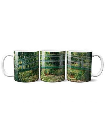 Arte Taza Claude Monet Puente japonés