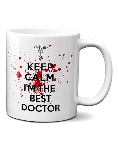 Taza Keep Calm I'm the best doctor