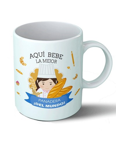 Tazas Taza Aquí bebe la mejor panadera del mundo