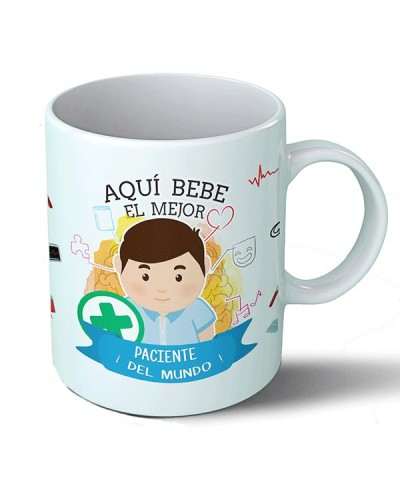 Tazas Taza Aquí bebe el mejor paciente del mundo