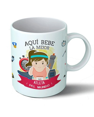 Tazas Taza Aquí bebe la mejor atleta del mundo