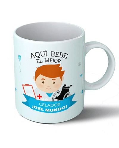 Tazas Taza Aquí bebe el mejor celador del mundo