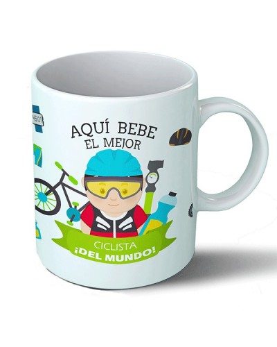 Tazas Taza Aquí bebe el mejor ciclista del mundo