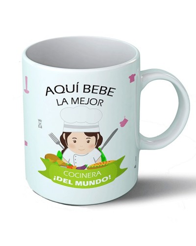 Tazas Taza Aquí bebe la mejor cocinera del mundo