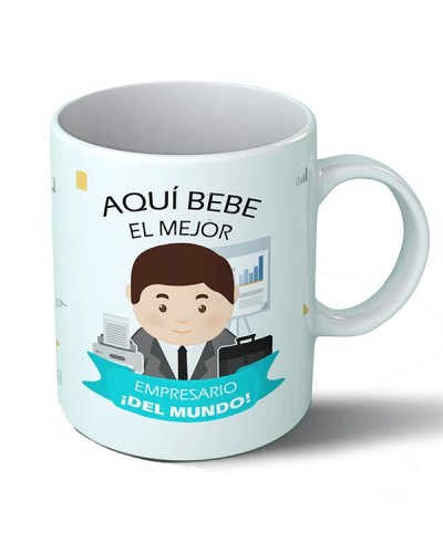 Tazas Taza Aquí bebe el mejor empresario del mundo