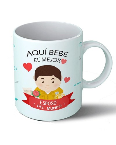 Tazas Taza Aquí bebe el mejor esposo del mundo