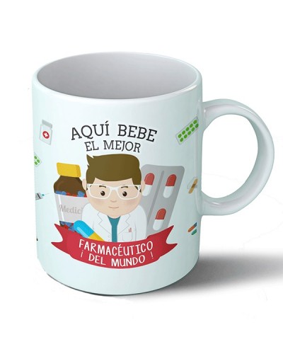 Tazas Taza Aquí bebe el mejor farmacéutico del mundo