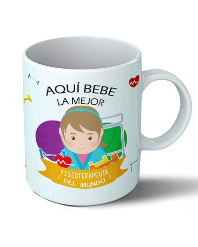 Tazas Taza Aquí bebe la mejor fisioterapeuta del mundo