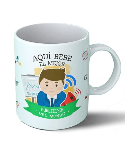 Tazas Taza Aquí bebe el mejor publicista del mundo