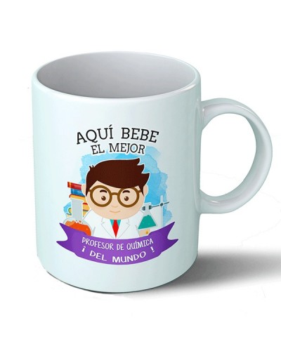 Taza Aquí bebe el mejor profesor de química del mundo