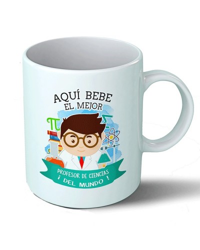 Tazas Taza Aquí bebe el mejor profesor de ciencias del mundo