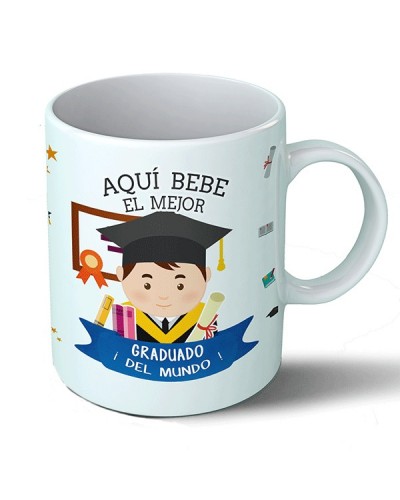 Taza Aquí bebe el mejor graduado del mundo