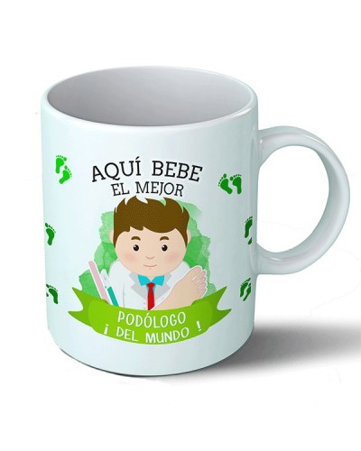 Tazas Taza Aquí bebe el mejor podólogo del mundo