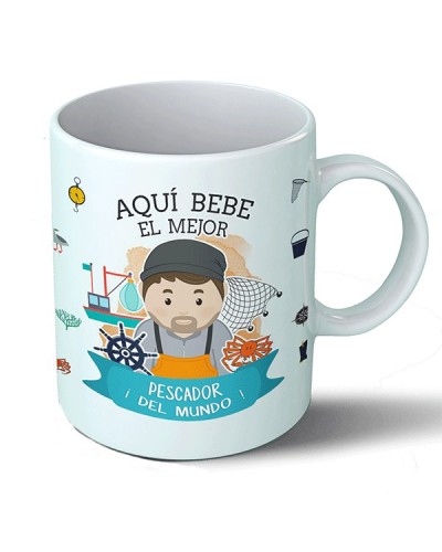 Taza Aquí bebe el mejor pescador del mundo