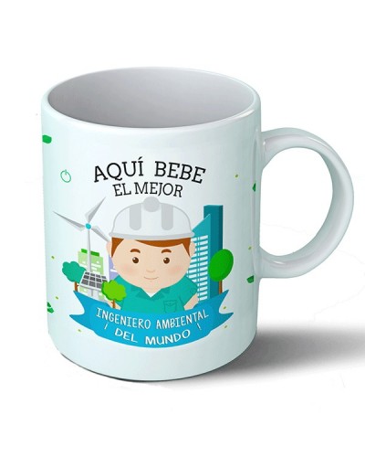 Taza Aquí bebe el mejor ingeniero ambiental del mundo