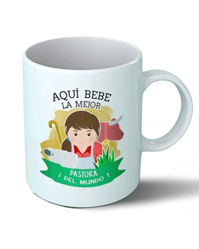 Taza Aquí bebe la mejor pastora del mundo