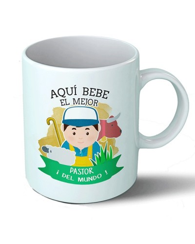 Taza Aquí bebe el mejor pastor del mundo