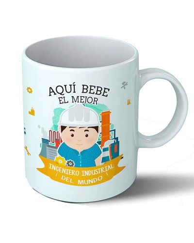 Taza Aquí bebe el mejor ingeniero industrial del mundo