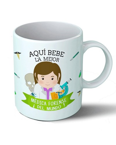 Tazas Taza Aquí bebe la mejor médica forense del mundo