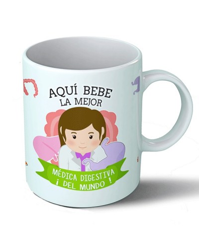 Tazas Taza Aquí bebe la mejor médica digestiva del mundo