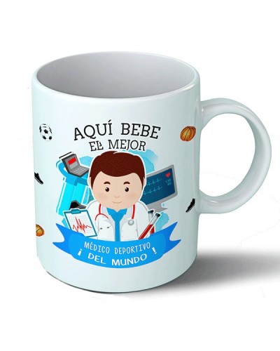 Tazas Taza Aquí bebe el mejor médico deportivo del mundo