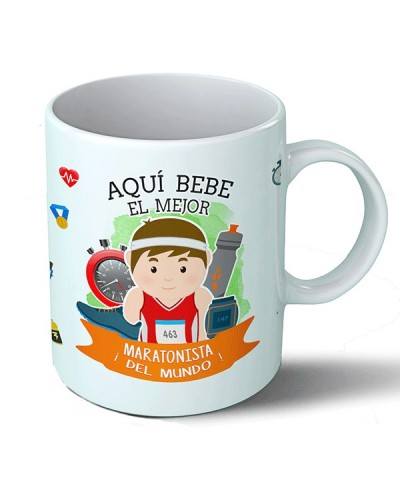 Taza Aquí bebe el mejor maratonista del mundo