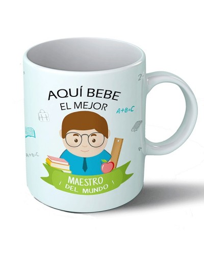 Tazas Taza Aquí bebe el mejor maestro del mundo