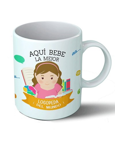 Taza Aquí bebe la mejor logopeda del mundo