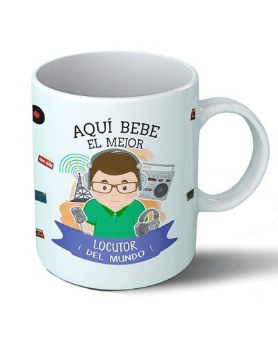 Taza Aquí bebe el mejor locutor del mundo