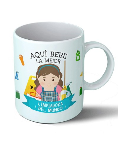 Tazas Taza Aquí bebe la mejor limpiadora del mundo