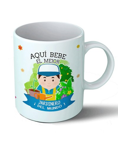 Tazas Taza Aquí bebe el mejor jardinero del mundo