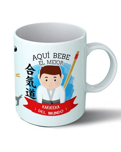 Taza Aquí bebe el mejor karateka del mundo