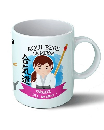 Taza Aquí bebe la mejor karateka del mundo