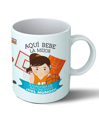 Taza Aquí bebe la mejor jugadora de baloncesto del mundo