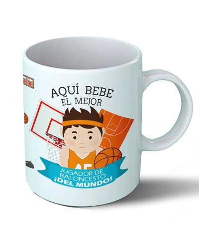 Tazas Taza Aquí bebe el mejor jugador de baloncesto del mundo