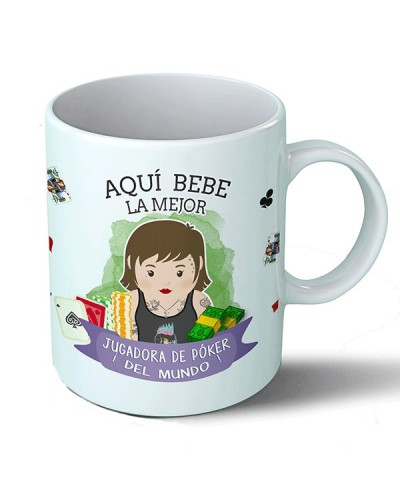 Taza Aquí bebe la mejor jugadora de póker del mundo