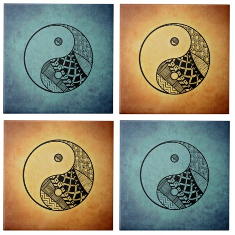 Azulejos Azulejos Ying Yang Taoísmo (4ud.)