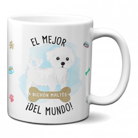 Taza el mejor Bichón Maltés del mundo