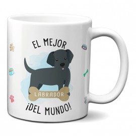 Taza el mejor Labrador negro del mundo