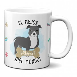 Taza el mejor American Sttaford del mundo