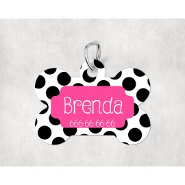 Placa modelo "Brenda" nombre y tlf personalizable