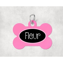 Placa modelo "Fleur" nombre personalizable