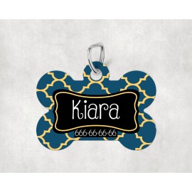 Placa modelo "Kiara" nombre y tlf personalizable