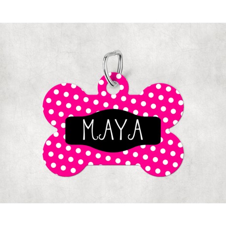 Chapas para mascotas Placa modelo "Maya" nombre personalizable