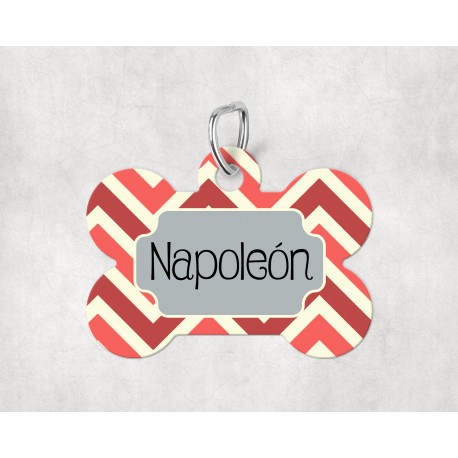 Chapas para mascotas Placa modelo "Napoleón" nombre personalizable