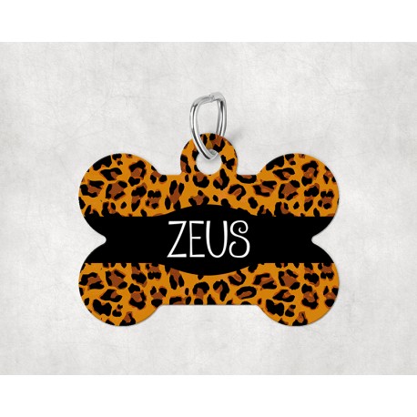 Chapas para mascotas Placa modelo "Zeus" nombre personalizable