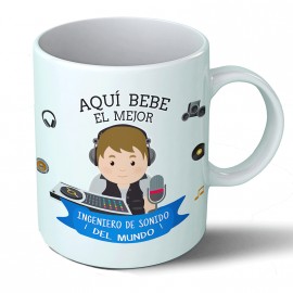 Taza Aquí bebe el mejor ingeniero de sonido del mundo