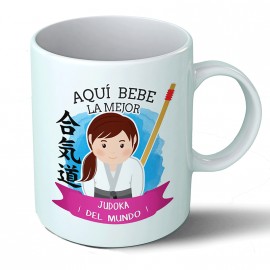 Taza Aquí bebe la mejor judoka del mundo