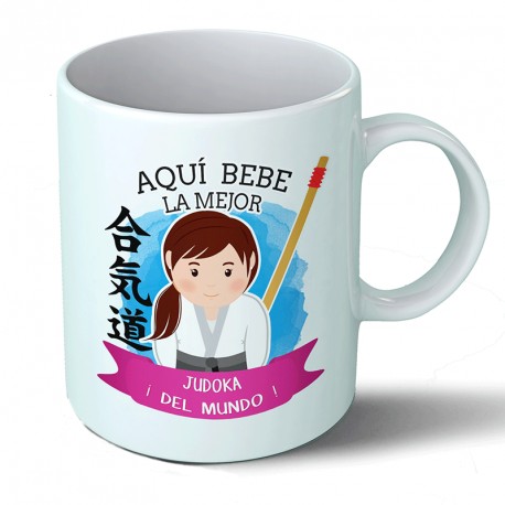 Tazas Taza Aquí bebe la mejor judoka del mundo