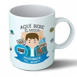 Taza Aquí bebe el mejor programador del mundo